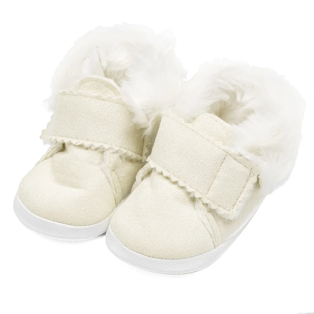 Dojčenské zimné semiškové capačky New Baby 6-12 m béžové 6-12