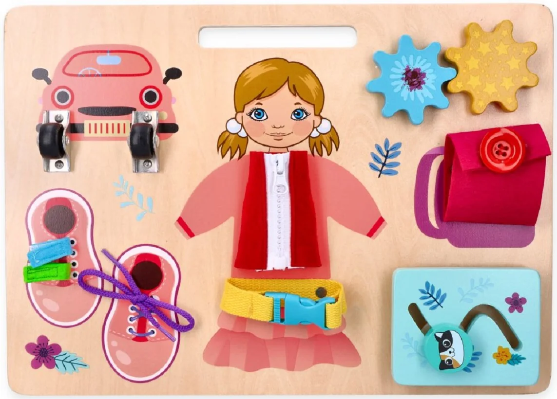 Adam Toys Vzdělávacia závesná, náučná tabuľa - Anička 