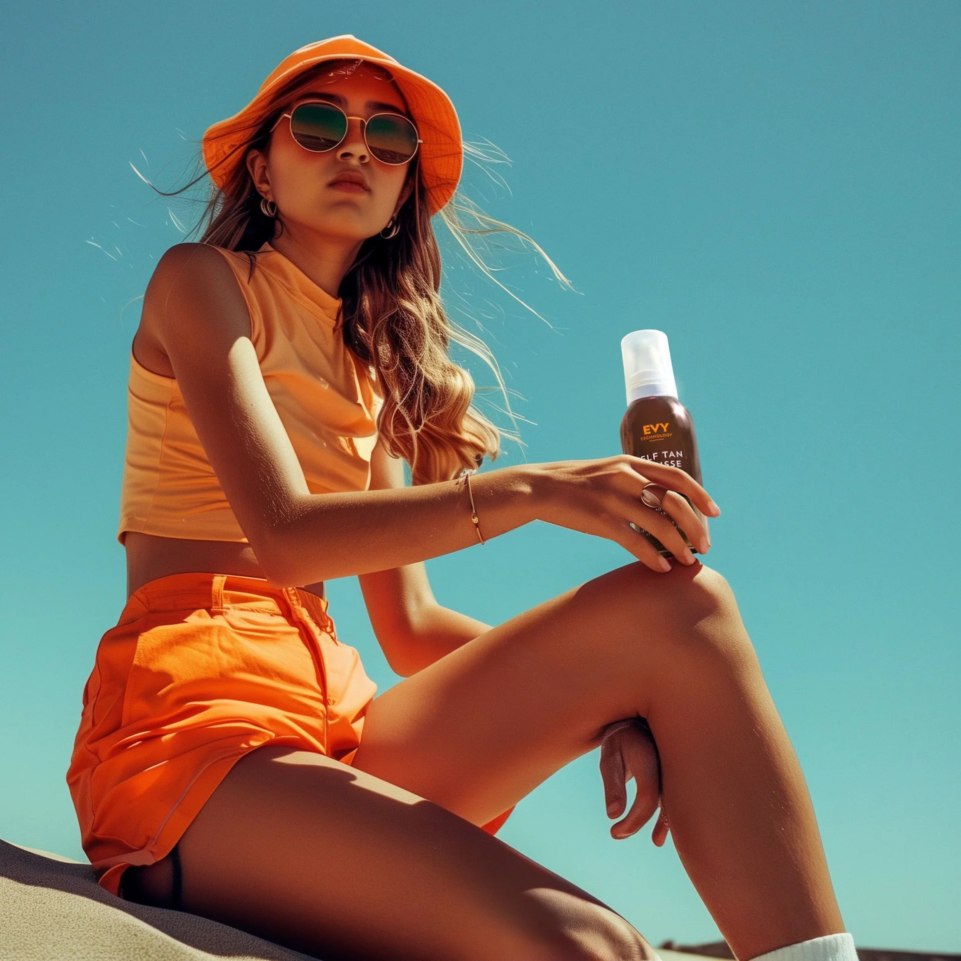 EVY Technology Samoopaľovacia pena stredná tmavá / tmavá 150 ml