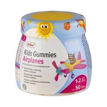 Dr. Max Kids Gummies Airplanes 1×50 ks, ovocné želé s vitamínmi, zinkom a rutínom