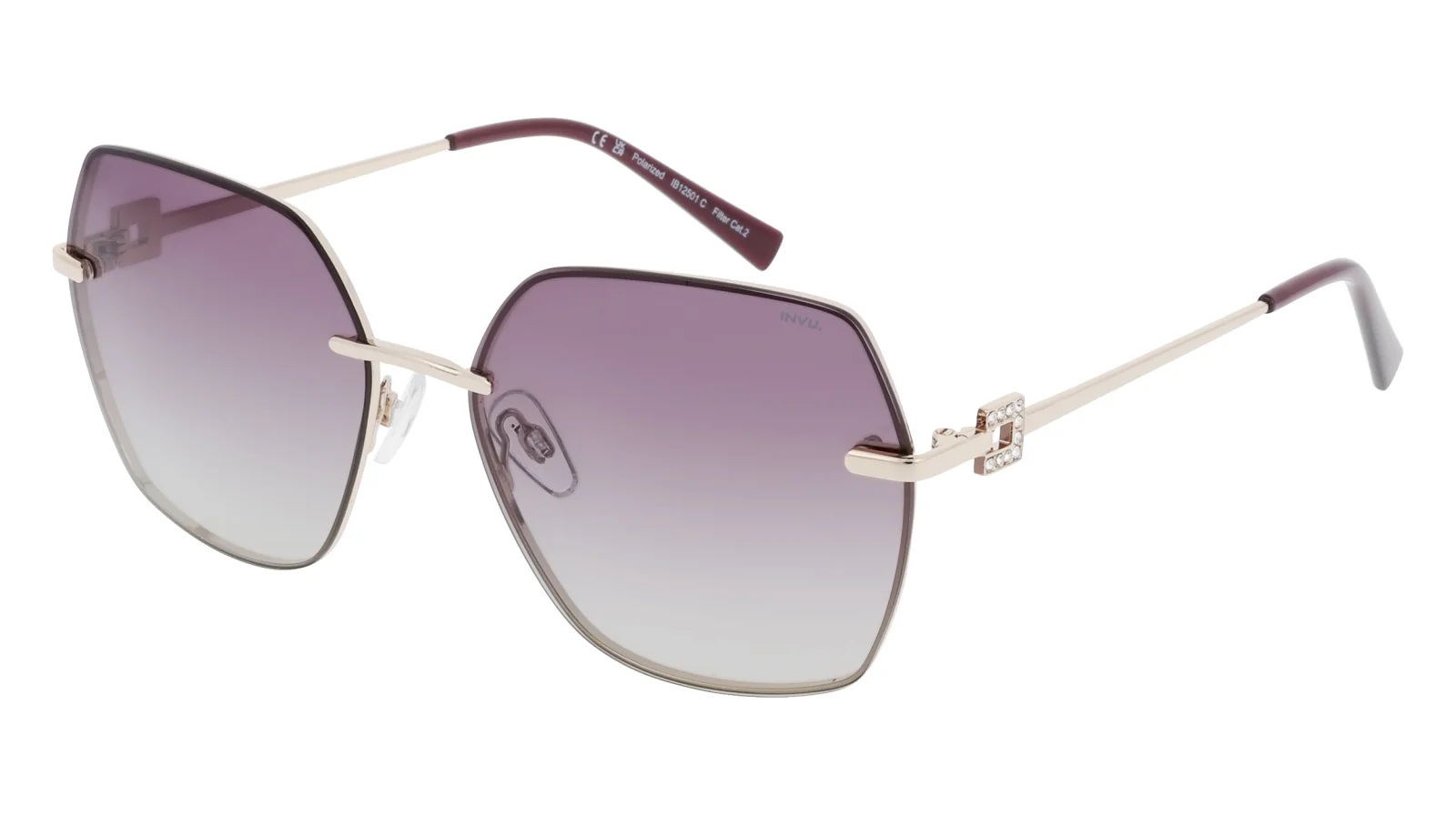 INVU IB12501C slnečné okuliare gold violet