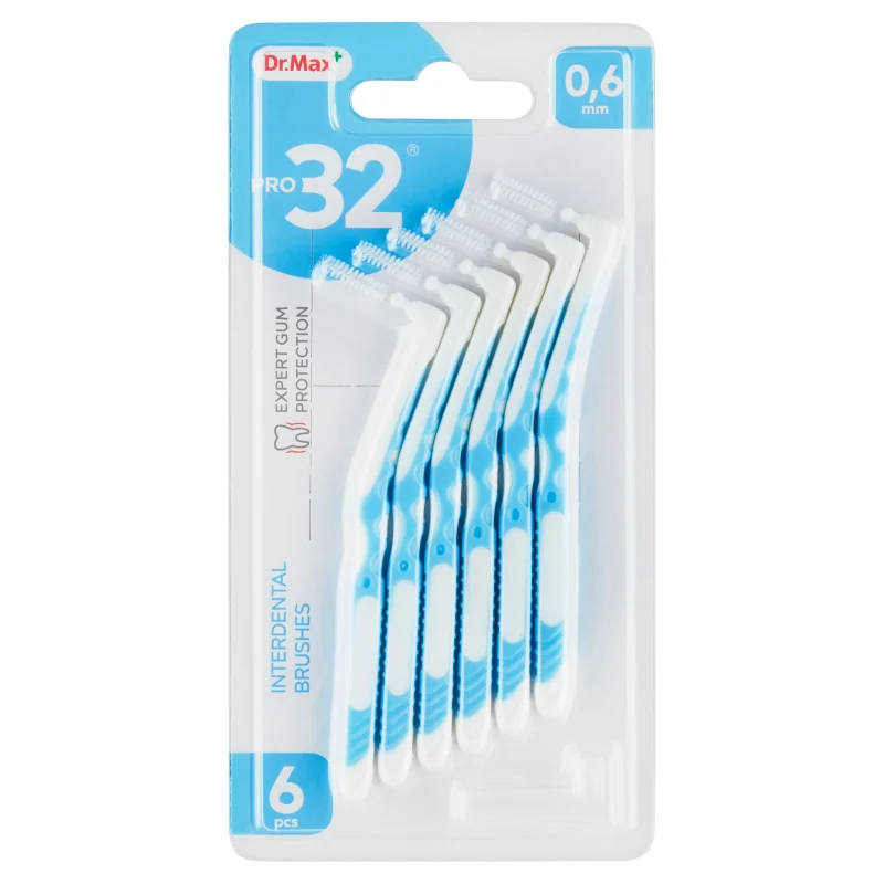 Dr. Max PRO32 Medzizubná kefka 0,6 mm 1×6 ks, medzizubné kefky, 0,6 mm