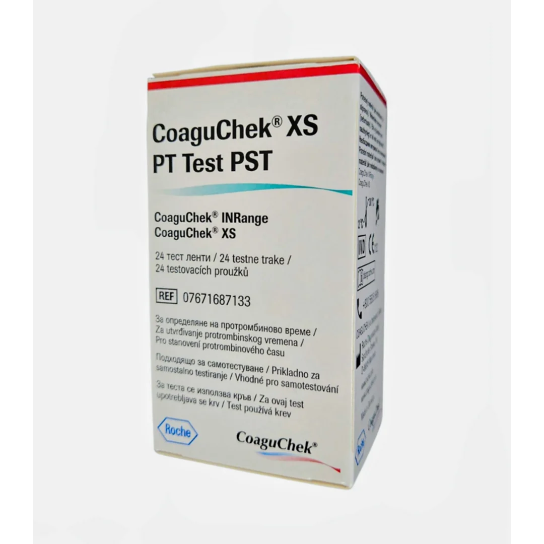 CoaguCheK XS PT Test prúžky testovacie ku koagulačnému analyzátoru 24ks