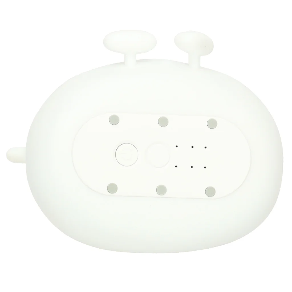 Silikónová nočná lampa pre deti – obláčik, biela, RGB