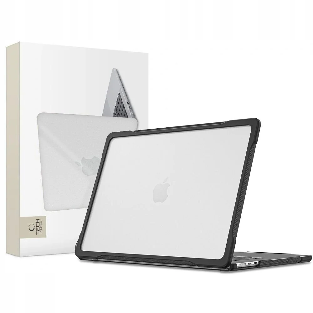 Tech-Protect Velar puzdro na MacBook Air 15'' M2-M5 2023-2026, čierne / priesvitné