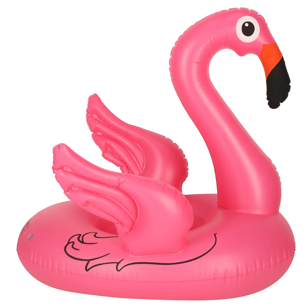 Nafukovací kruh pre dojčatá, nafukovací pontón so sedadlom, plameniak max 15 kg 1-3 roky