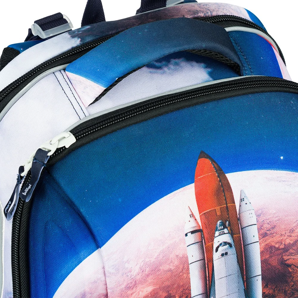 Baagl Školská aktovka Shelly Space Shuttle Ergonomická, modrá