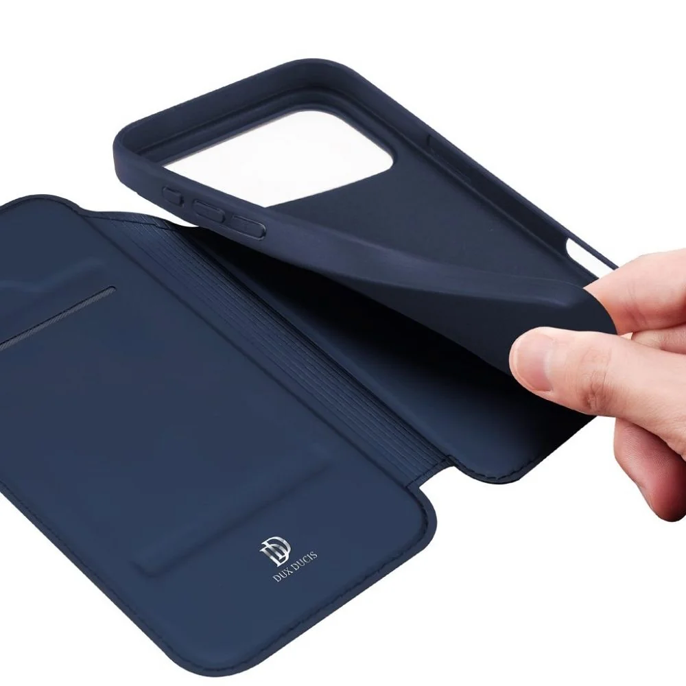 Dux Ducis Skin Pro knižkové puzdro na iPhone 18 Pro Max / 17 Pro Max, modré