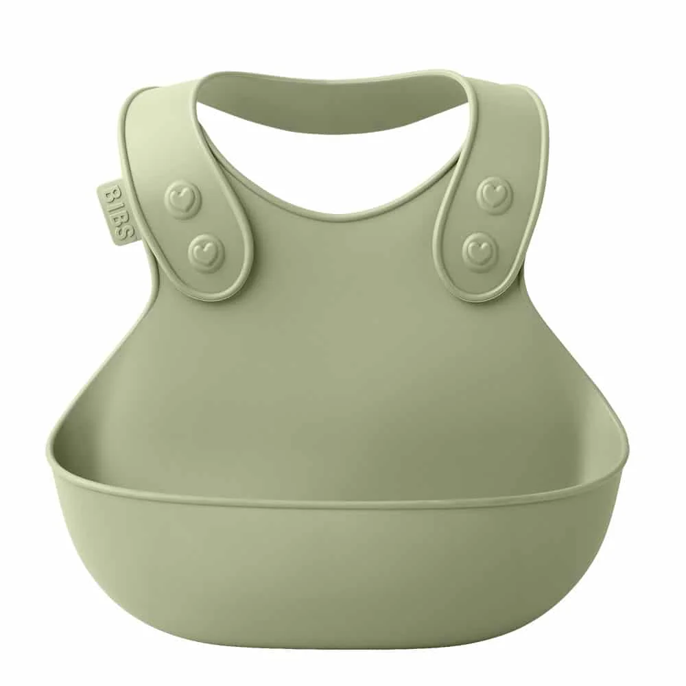 BIBS detský podbradník s vreckom - Sage Sage