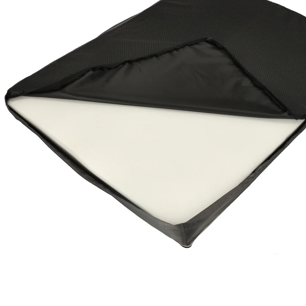 Ortopedický pelech pre psa – 90 × 70 × 10 cm, tmavosivý, snímateľný poťah