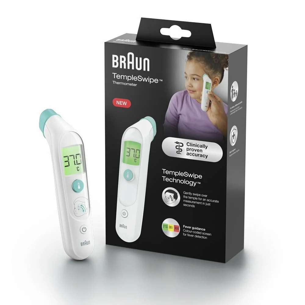 BRAUN BST 200EE, Čelový teplomer 
