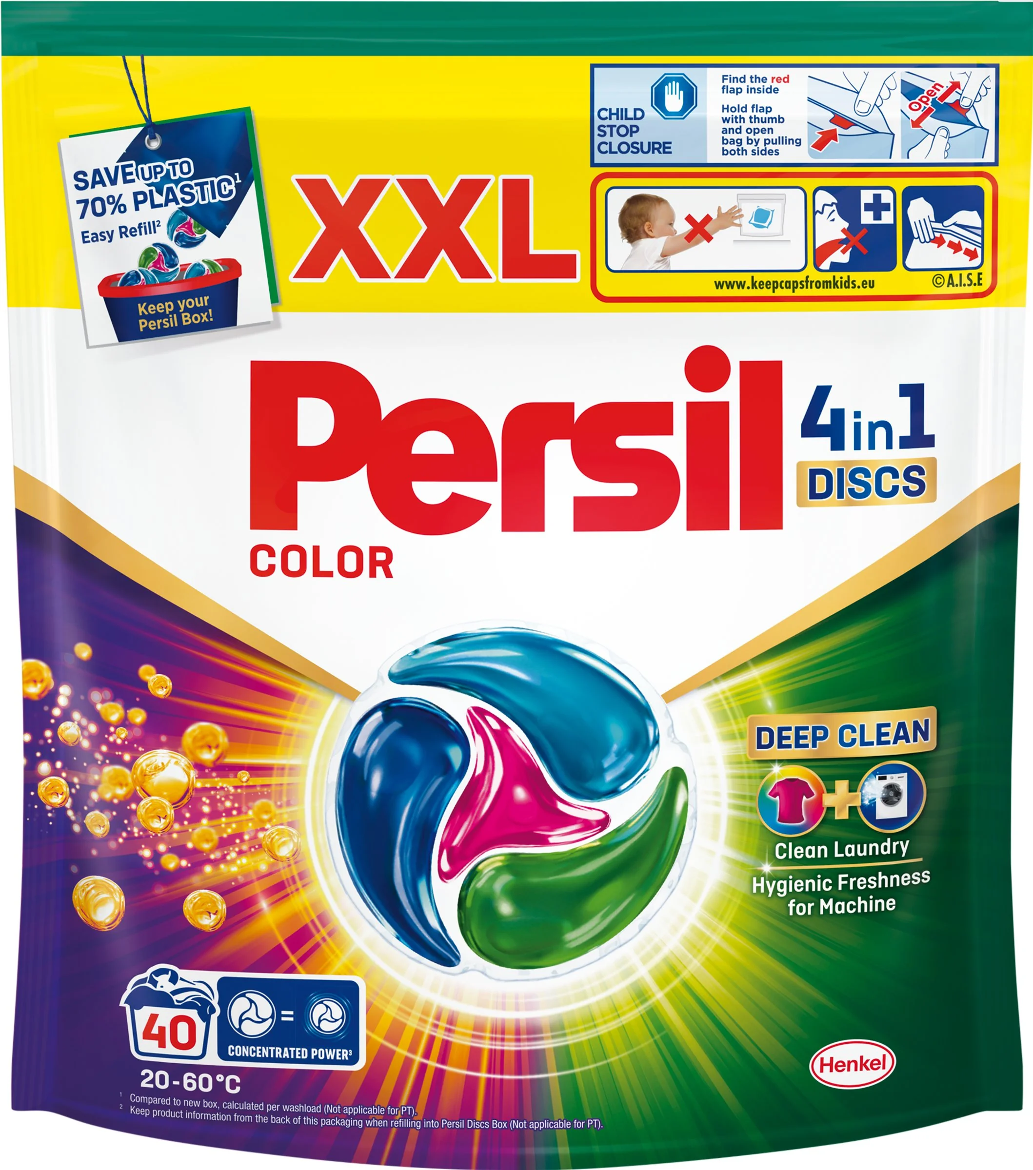 Persil Discs pracie kapsuly Color 40 praní 1×40 ks, pracie kapsuly