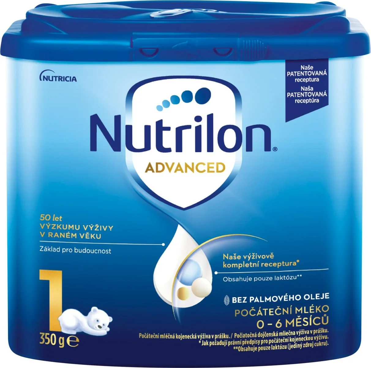 Nutrilon 1 1×350 g, detská výživa, od narodenia
