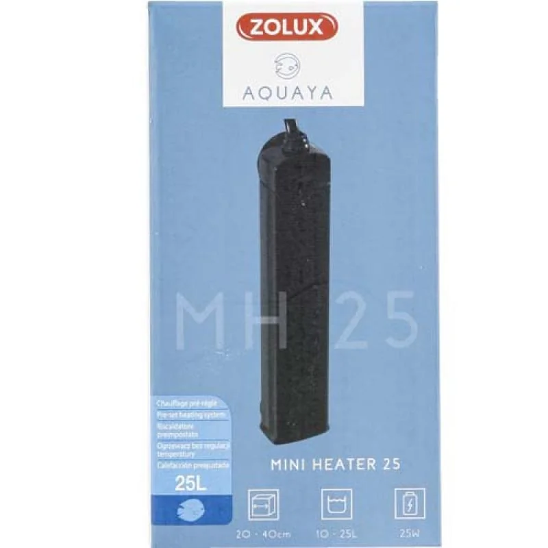 ZOLUX Mini ohrievač 25W do 25l čierny