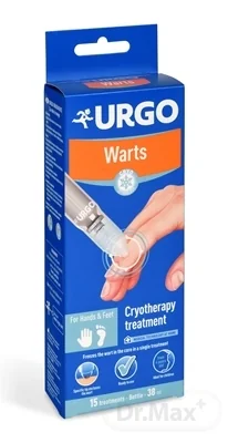URGO Bradavice Kryoterapeutický prípravok 1×38 ml, prípravok proti bradaviciam