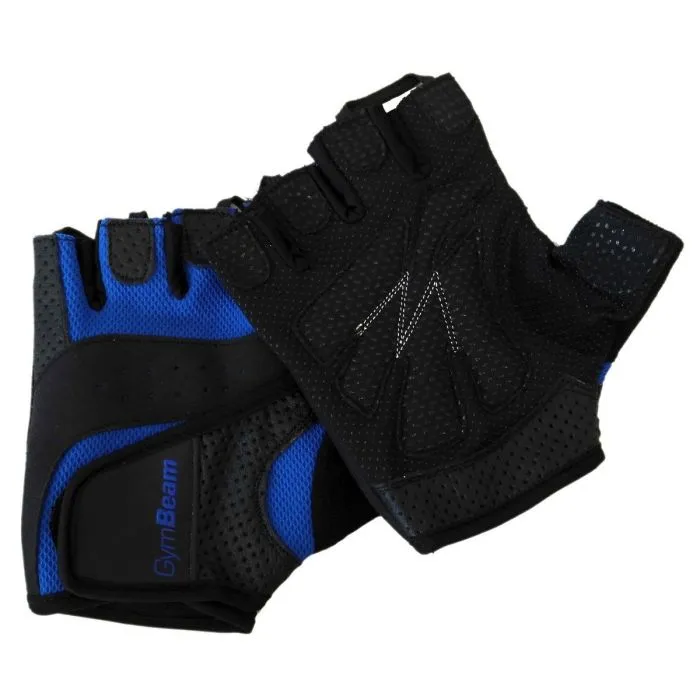 Gymbeam fitness rukavice dexter m čierna modrá