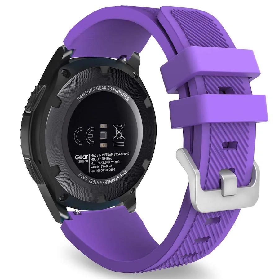 BStrap Silicone Sport remienok na Samsung Gear S3, purple