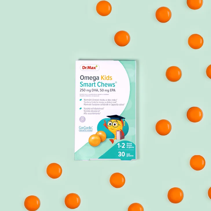 Dr. Max Omega Smart Chews 1x30 ks, jemné želé s rybím olejom