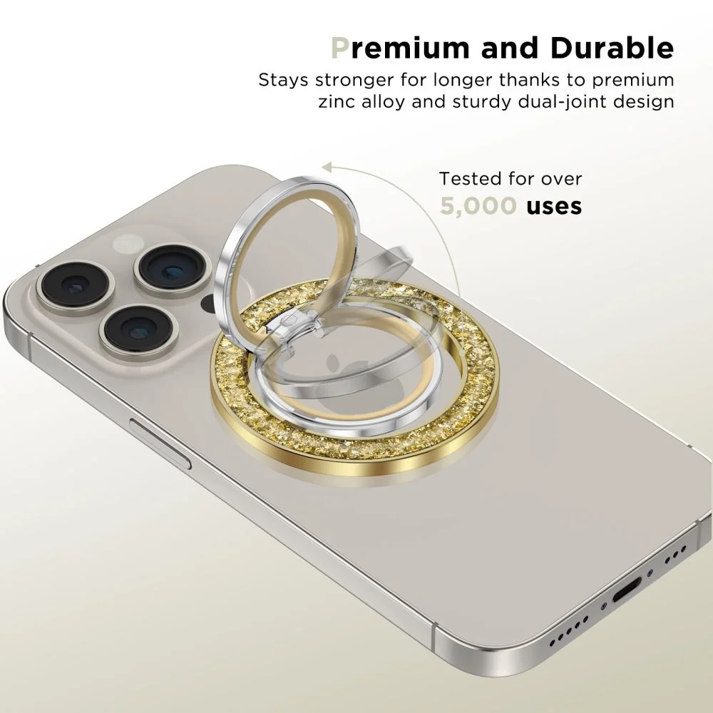 Tech-Protect MMR200 MagSafe Ring držiak na mobil na prst, zlatý