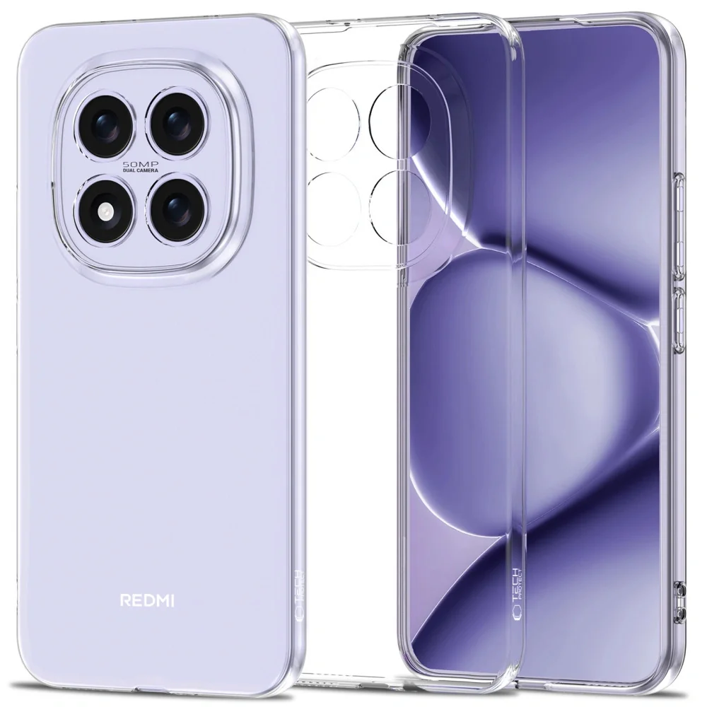 Tech-Protect FlexAir kryt na Xiaomi Redmi Note 15 Pro 5G, priesvitný Transparentná