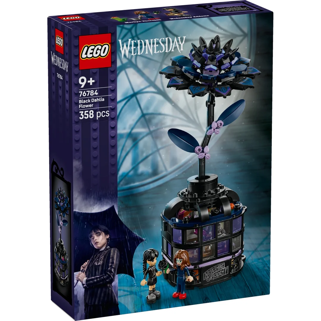 LEGO® Wednesday 76784 Čierna georgína