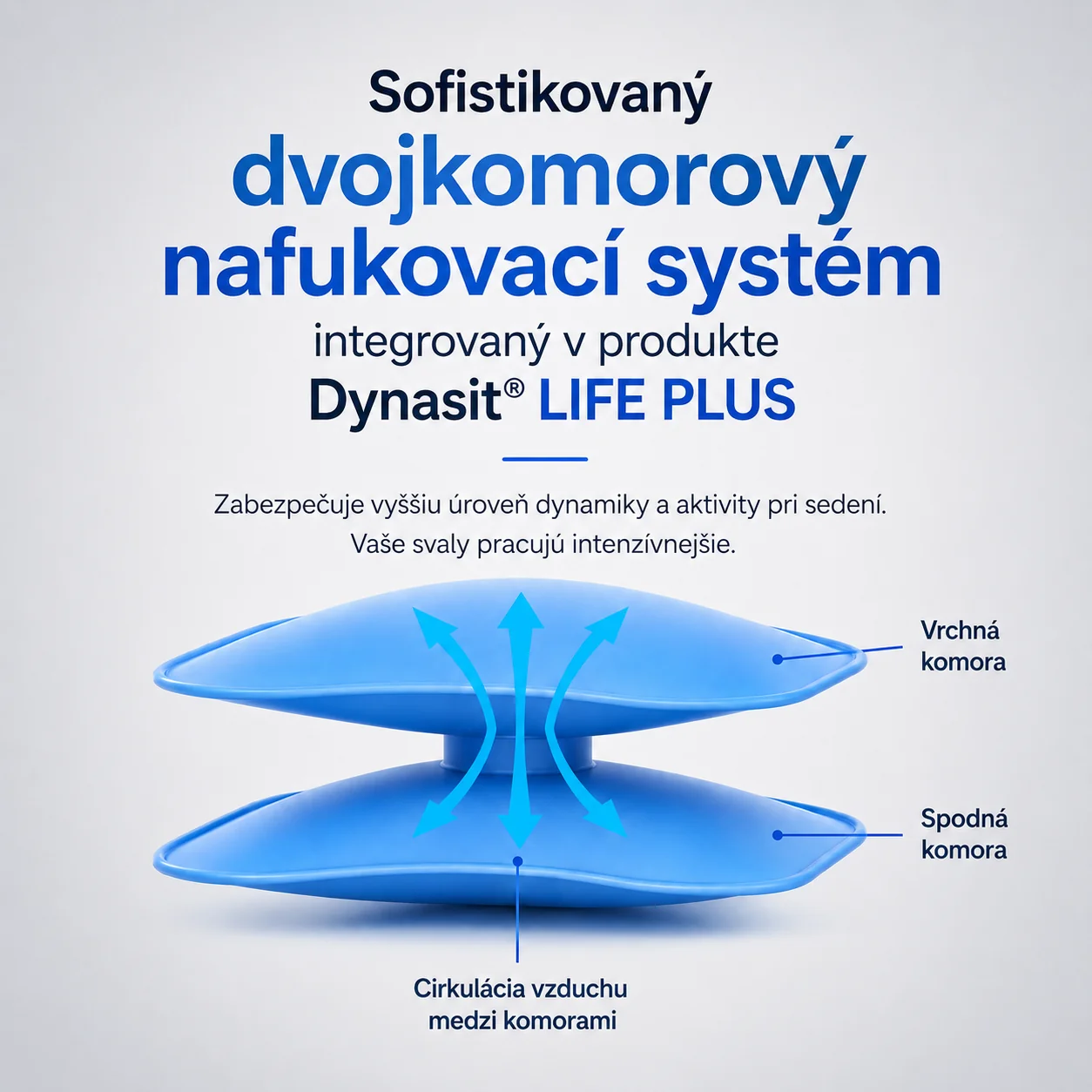 Dynasit LIFE PLUS Greymuscle Ortopedický vankúš na sedenie