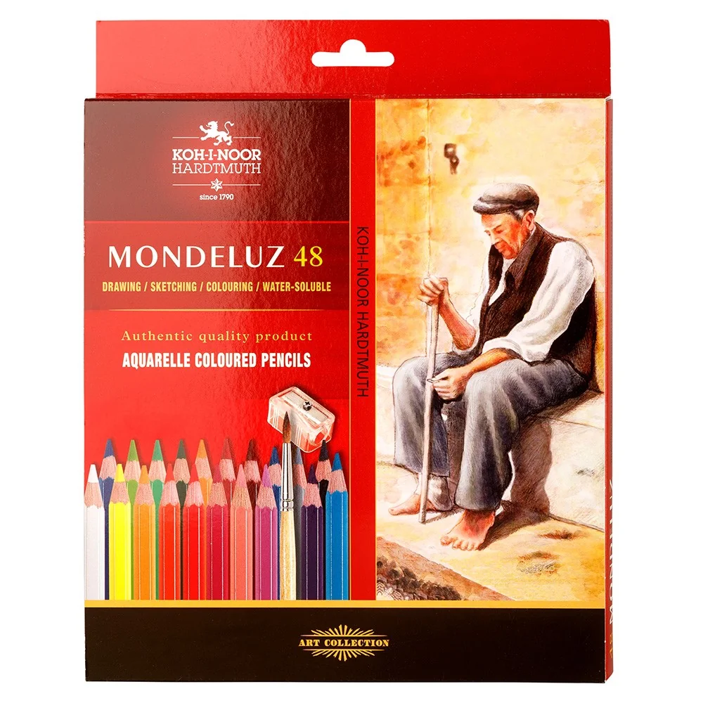Akvarelové pastelky MONDELUZ 3713/48 sada 48 ks