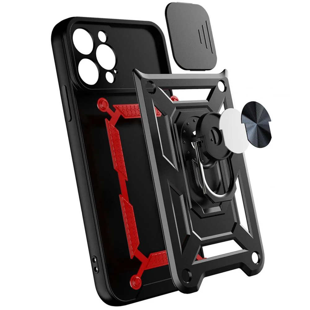 Hybrid Armor Camshield pre Honor X8 5G - Čierna