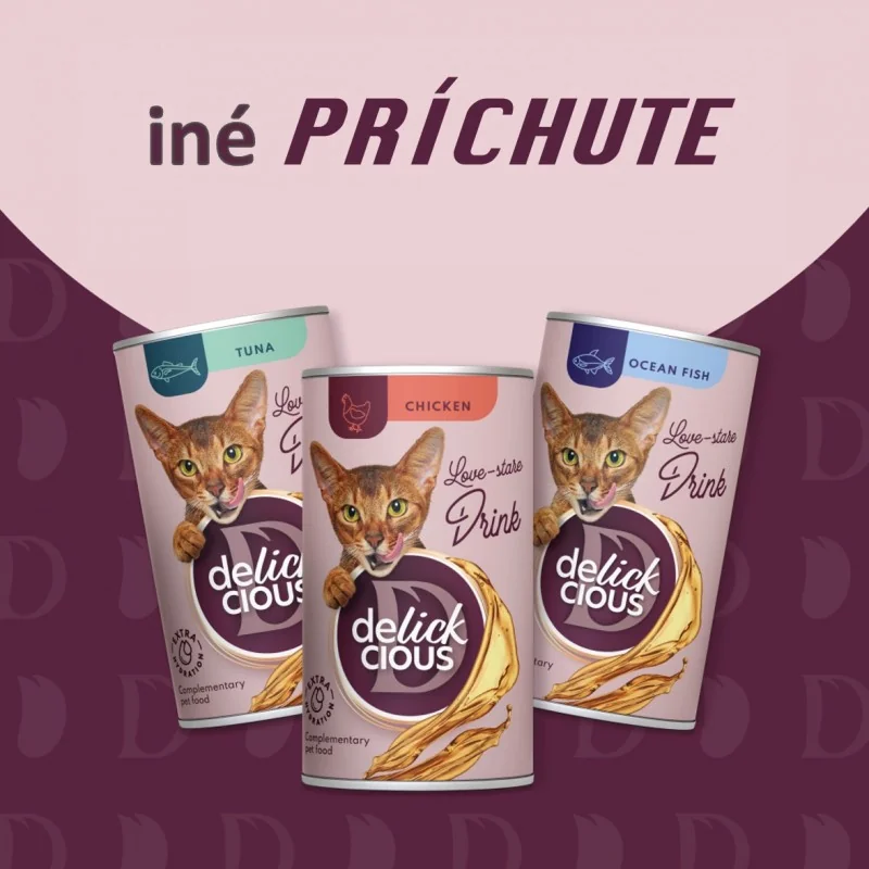 DELICKCIOUS™ nápoj s tuniakom. Doplnkové krmivo pre mačky, 140 g (1544)