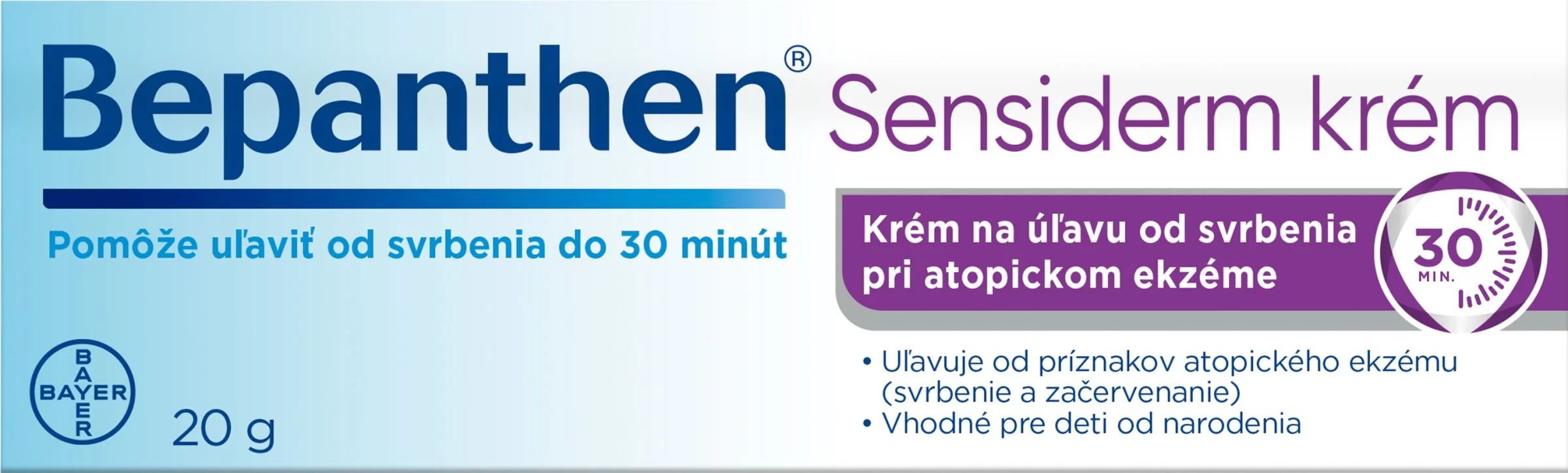 Bepanthen Sensiderm krém 1×20 g, krém