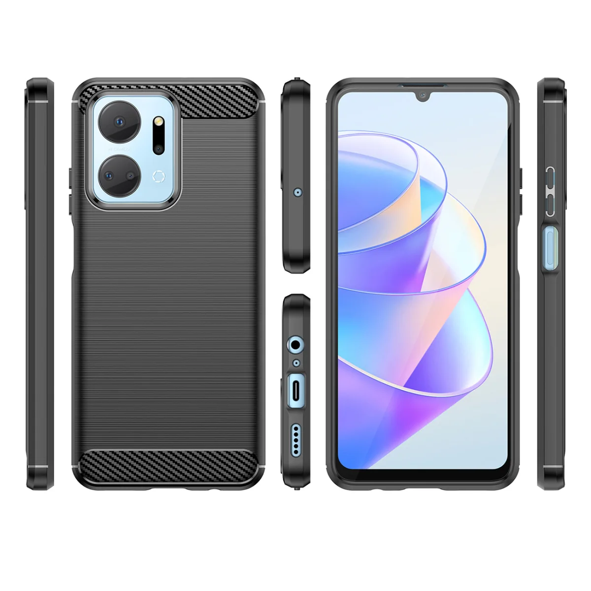 MG Carbon kryt na Honor Play 40 Plus / X7a, čierny