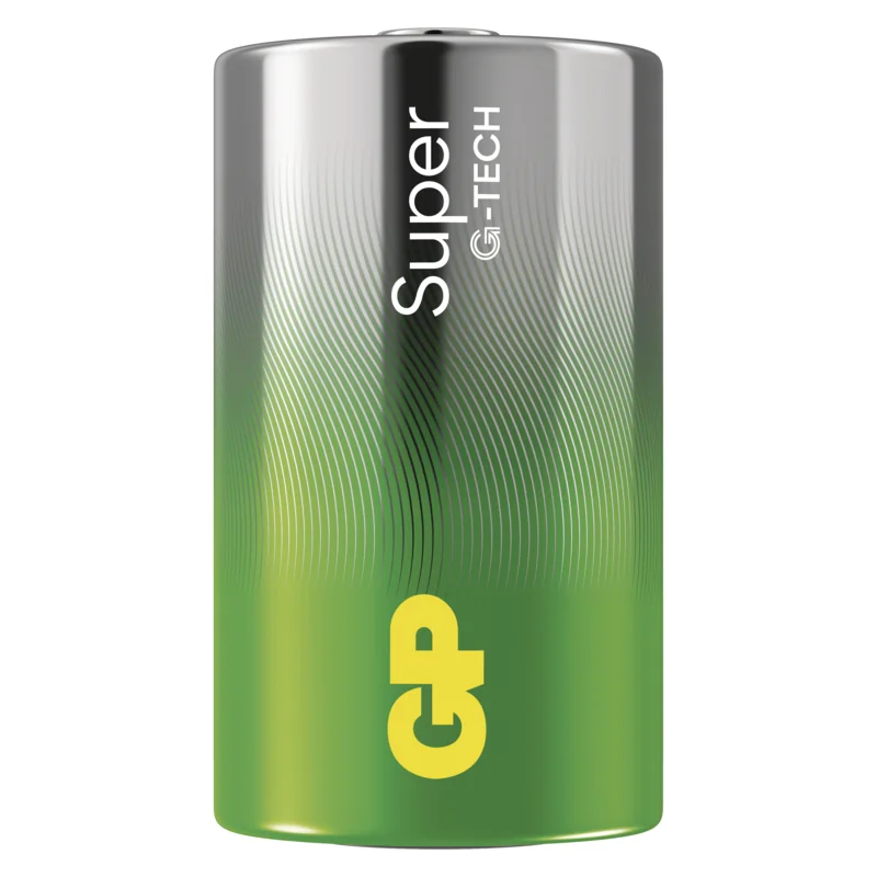 GP alkalická batéria SUPER D (LR20) 1×2 ks, alkalická batéria