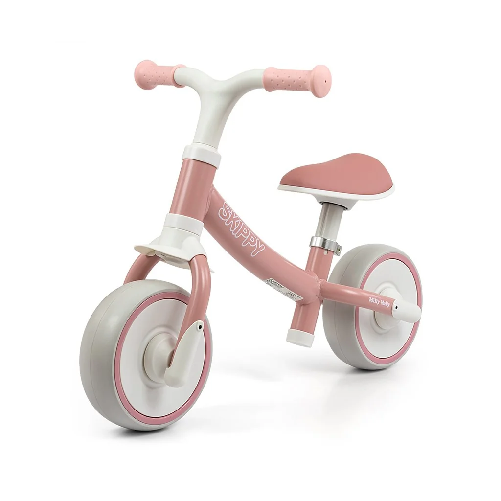 Detské odrážadlo kolo Milly Mally Skippy pink , 20C59014
