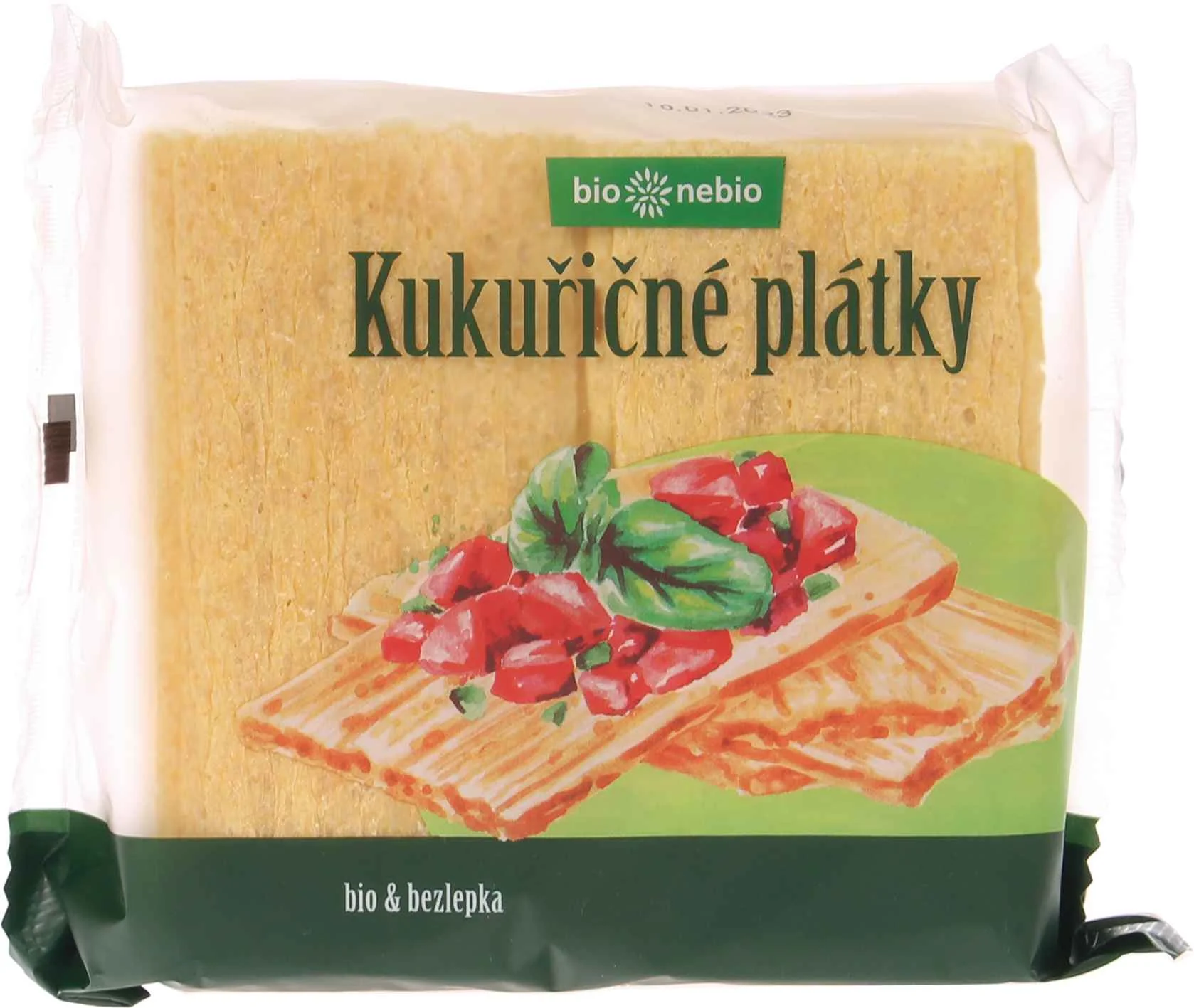 Bionebio Kukuričné Plátky Chrumkavé 100g 1×100 g, kukuričné plátky