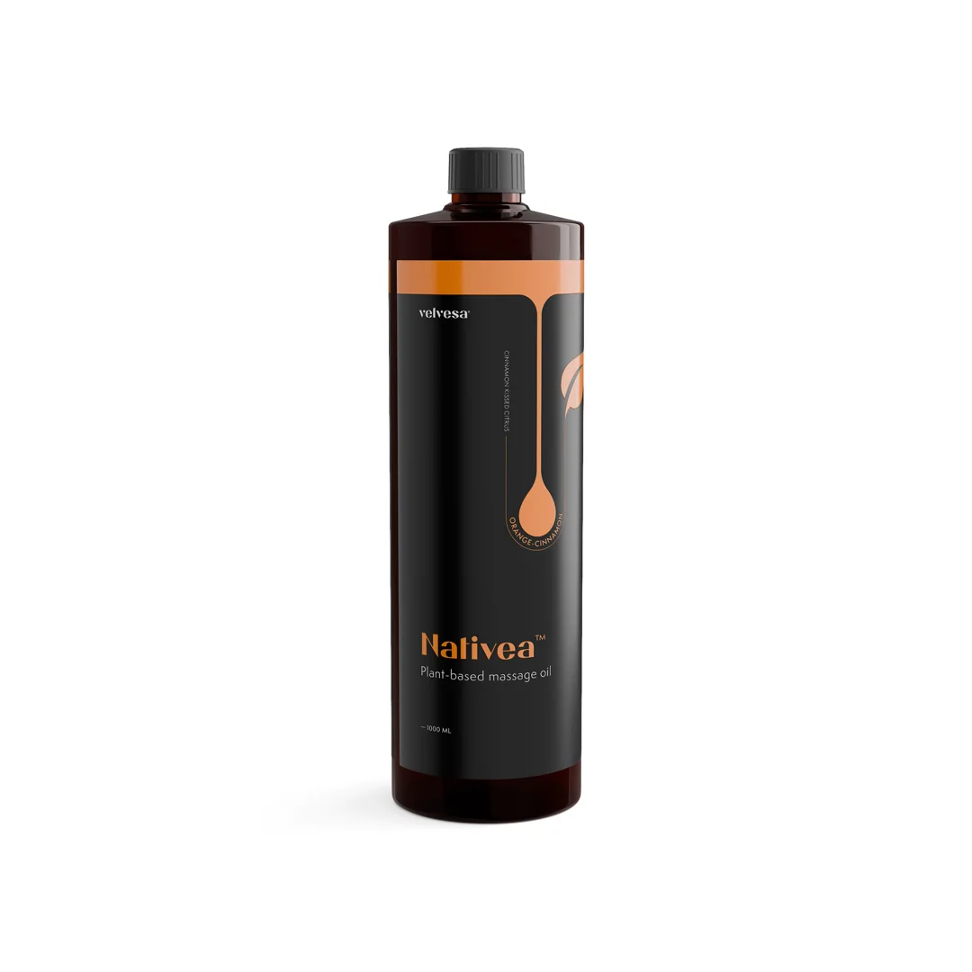Nativea Orange-Cinnamon masážny olej - velvesa® 1000ml