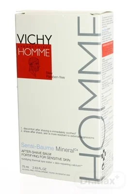 VICHY Homme Sensi Baume Balzam po holení 75 ml 1×75 ml, balzam po holení
