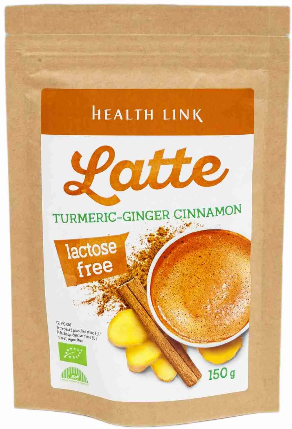 Health link BIO Kurkuma latte 1×150 g, instantný BIO nápoj