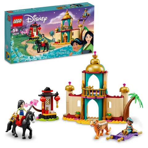 LEGO® I Disney Princess 43208 Dobrodružstvá™ Jasmíny a Mulu 1×1 ks, lego stavebnica