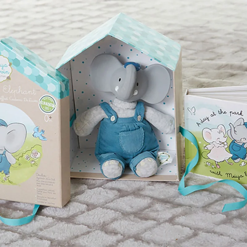 Meiya&amp;Alvin darčekový set DELUXE knižka + hračka - sloník Alvin