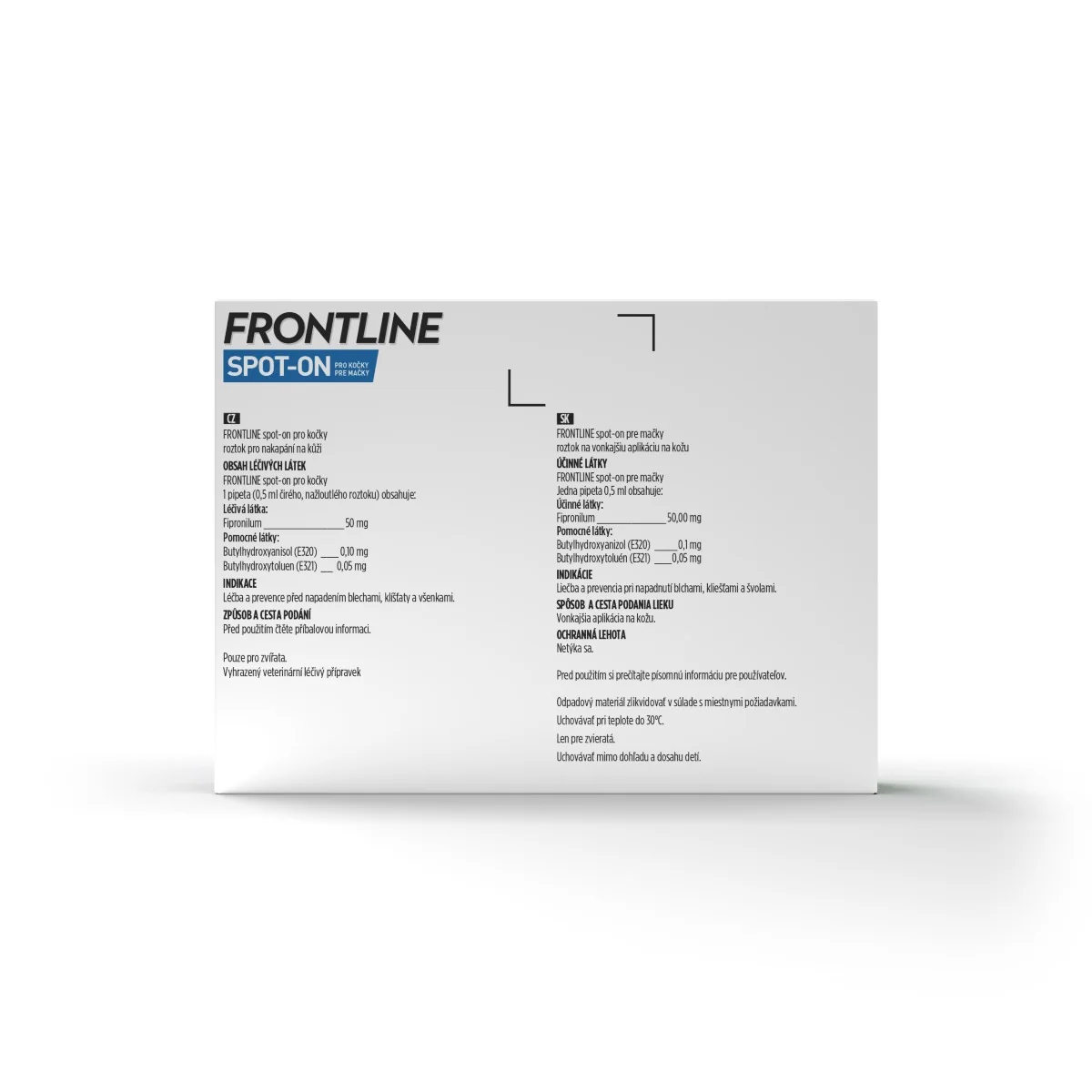 FRONTLINE spot-on roztok pre mačky 3x0,5 ml