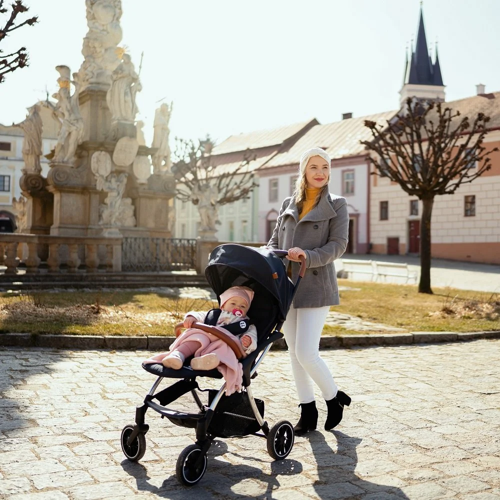 Petite&Mars Cross športový kočík Anthracite Blue