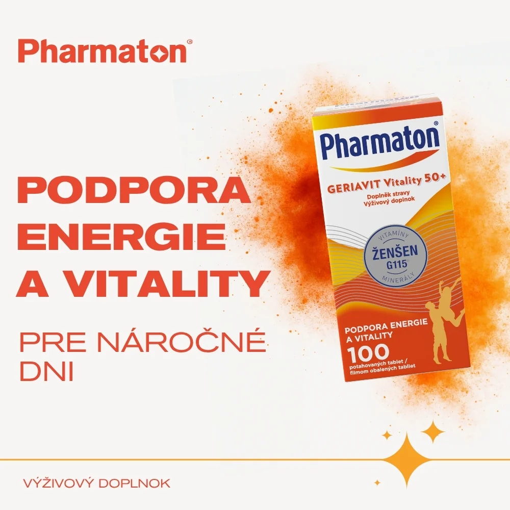 Pharmaton Geriavit Vitality 50+ 100 tabliet 1×100 tbl, vitality 50+