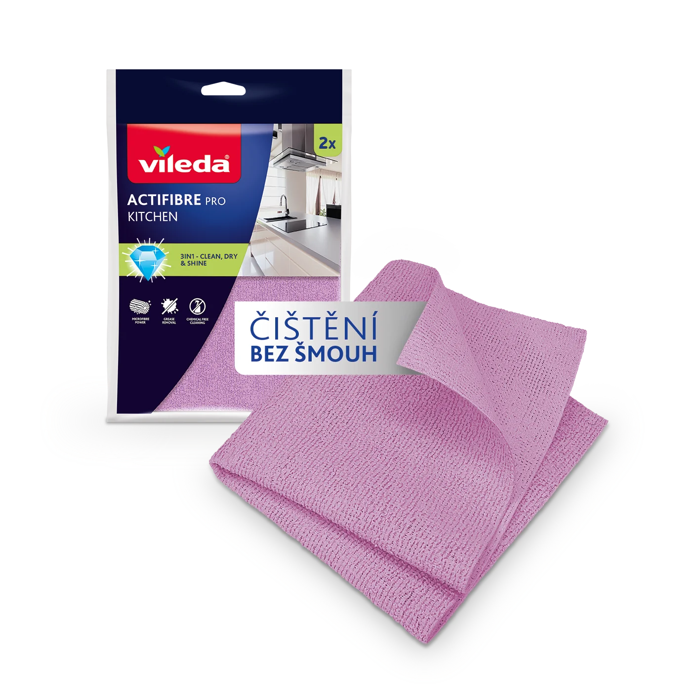 Vileda Actifibre mikrohandrička do kuchyne 2 ks