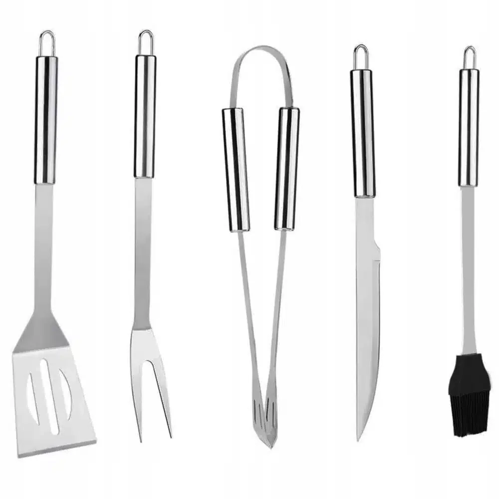 MG Grill Set V1 príslušenstvo na grilovanie, strieborné