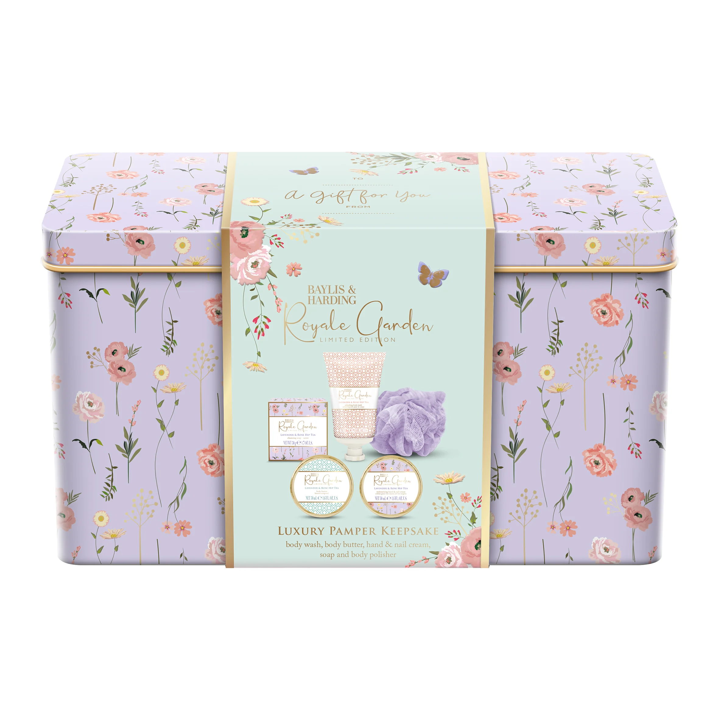 Baylis and Harding Sada starostlivosti Levanduľa&Šípkový čaj 5 ks