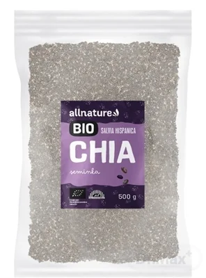 Allnature CHIA semienka BIO 1×500 g, chia semienka