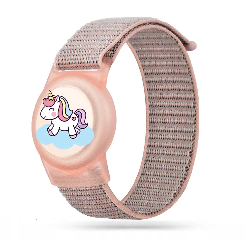 Tech-Protect Nylon Pony remienok na Apple AirTag 1/2, ružový