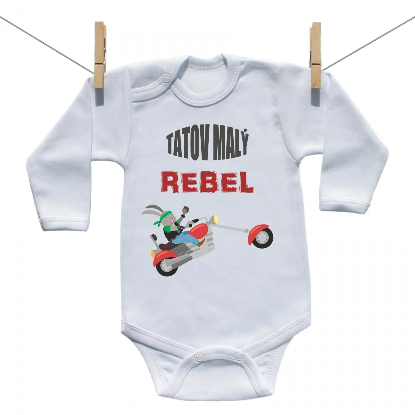 Boodyy Body s dlhým rukávom Tatov malý rebel Veľkosť: 74