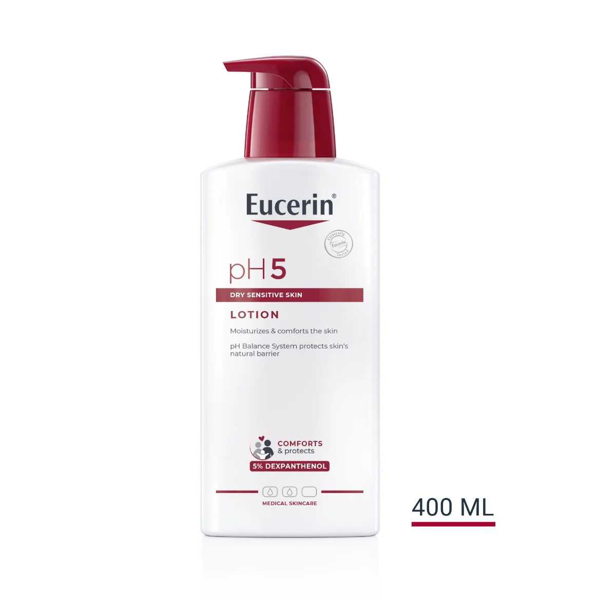 Eucerin pH5 Telové mlieko 1×400 ml, pre citlivú pokožku