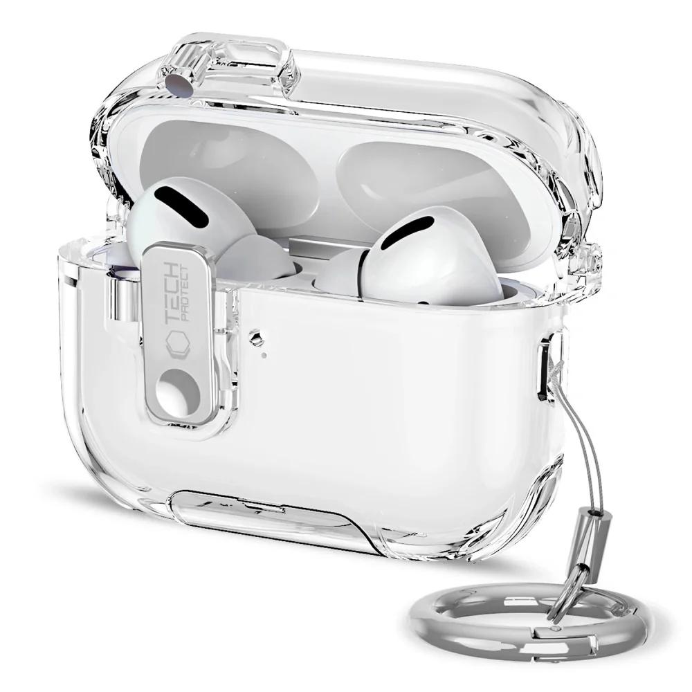 Tech-Protect Bounce Pro puzdro na Apple AirPods Pro 3, priesvitné